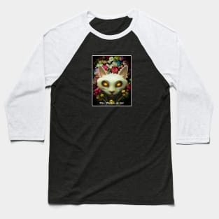 white cat Baseball T-Shirt